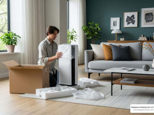 Air purifier installation